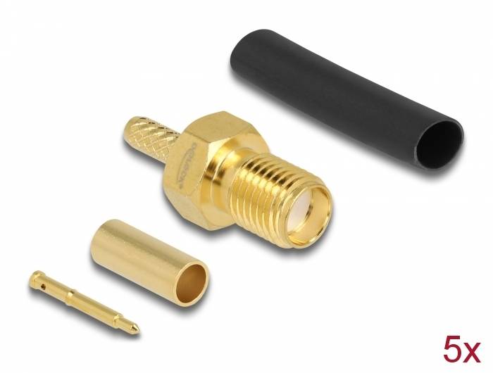 Delock - Antennenanschluss - RP-SMA (M) quetschen