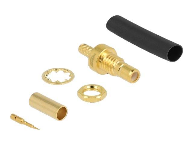 Delock - RF-Anschluss - SMB weiblich Bulkhead - Koax (Packung mit 5)