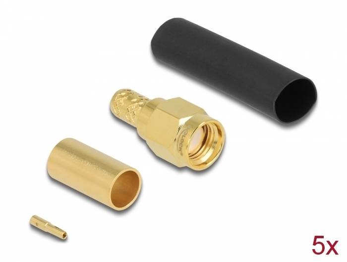 Delock - Antennenanschluss - RP-SMA (M) quetschen