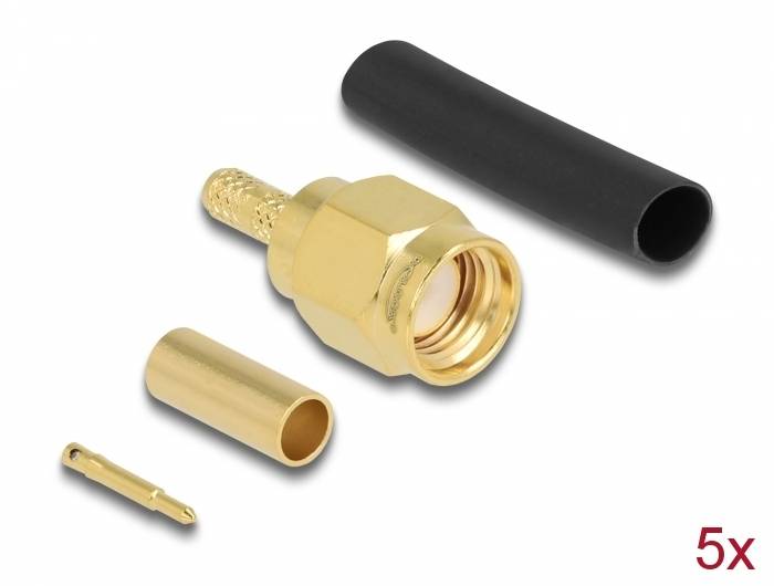 Delock - Antennenanschluss - SMA (M) quetschen