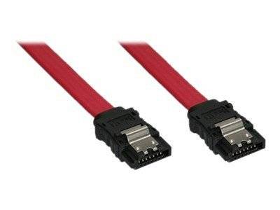 INLINE - SATA Anschlusskabel - mit Sicherheitslasche - 0,7m