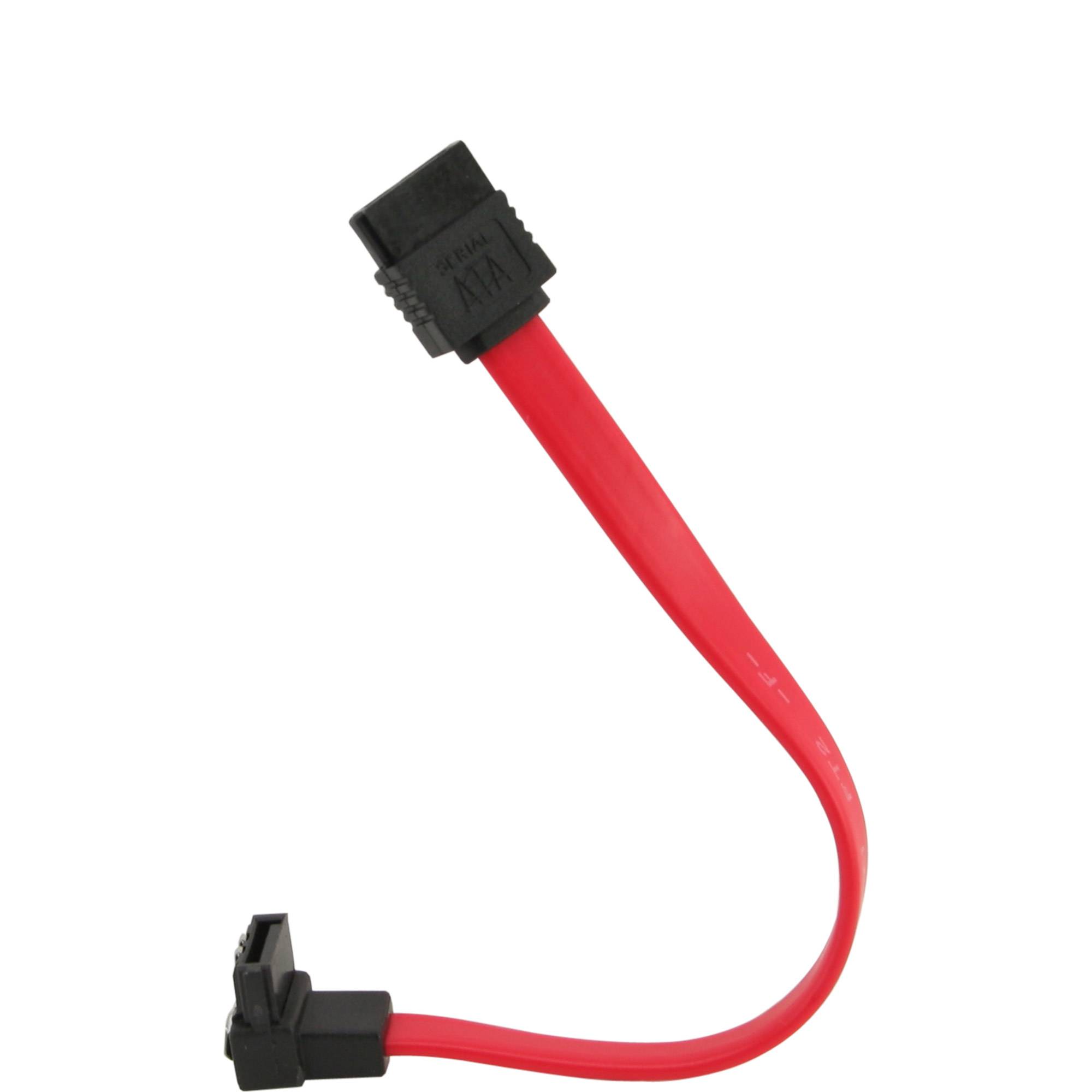 INLINE - SATA Anschlusskabel abgewinkelt - mit Sicherheitslasche - 0,15m