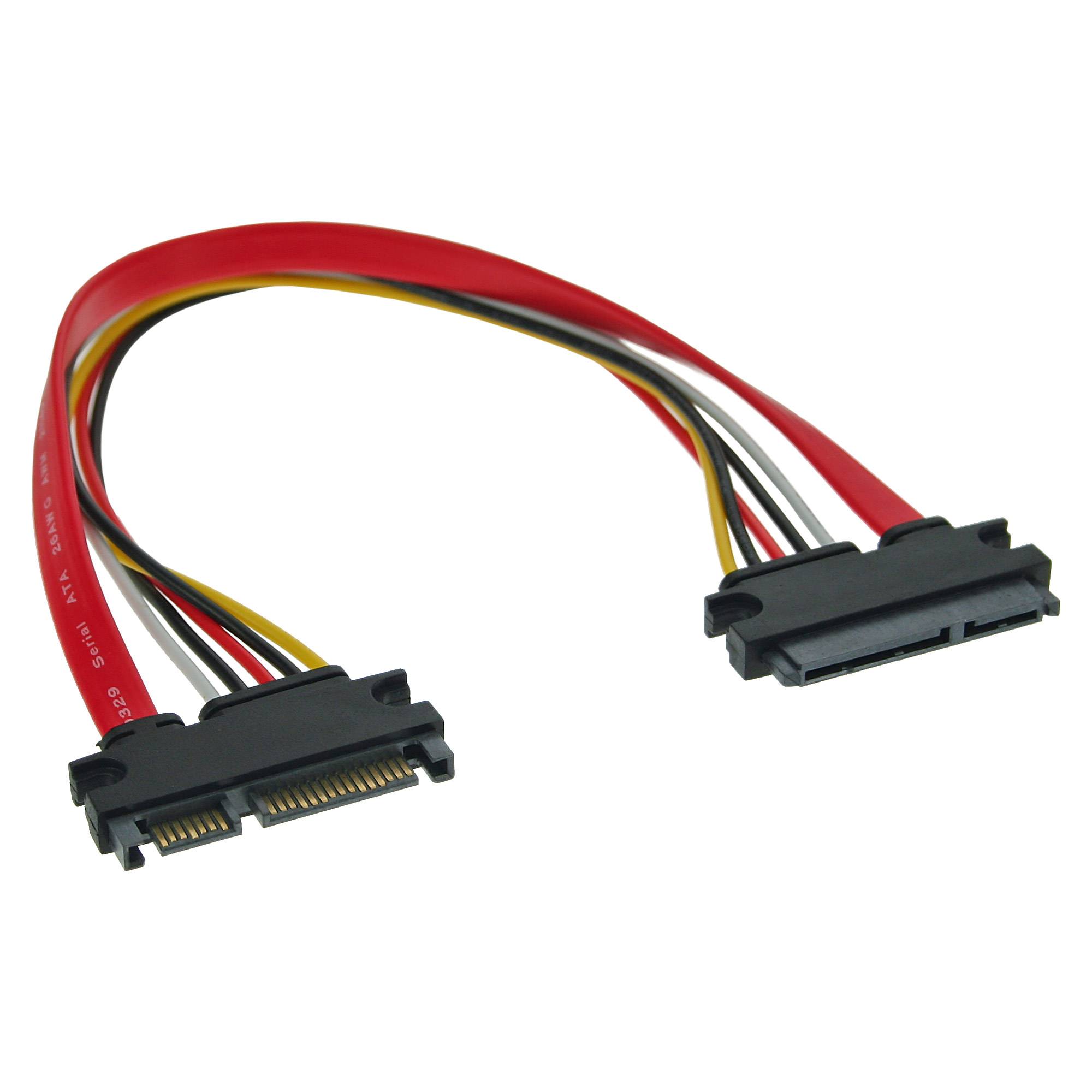 InLine - SATA-Verlängerungskabel - Serial ATA 150/300/600 - SATA Combo (M)
