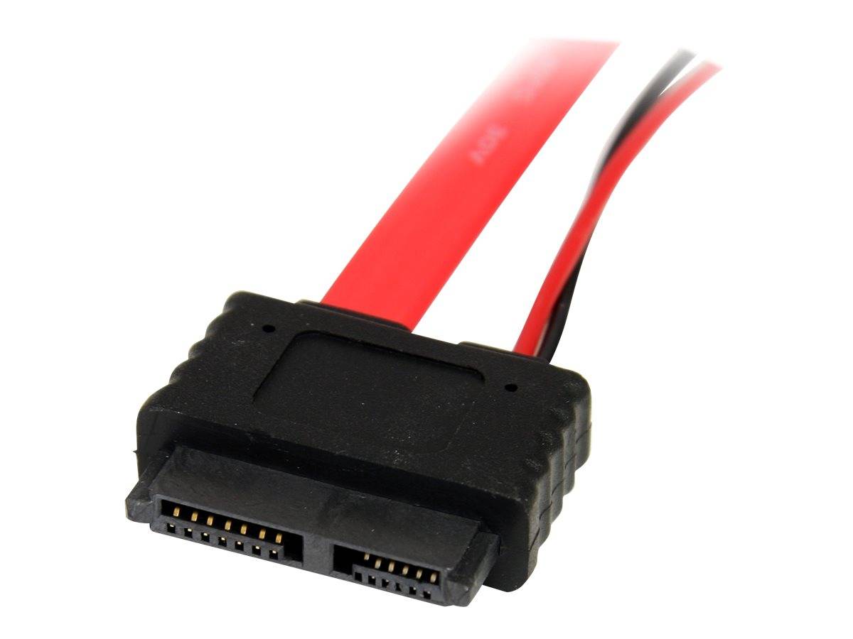 StarTech.com 91 cm Slimline SATA auf SATA mit LP4-Stromkabel / Adapter / Kombikabel - SATA-Kabel - Serial ATA 150/300/60