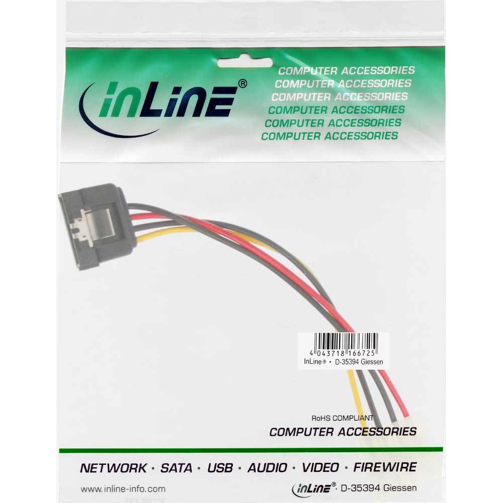INLINE - SATA Stromadap.-Kab. - 1x 13,34cm (5,25"") BU/15pol SATA ST - Lasche - 0,30m