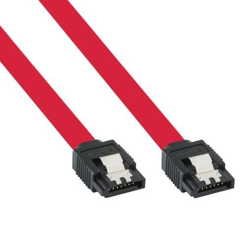 INLINE - SATA 6Gb/s Kabel - mit Lasche - 0,5m