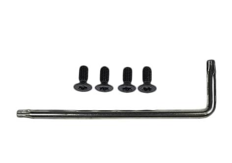 2N Telecommunications 9151018, Schraubensatz, Torx, Schwarz, 4 Stück(e)