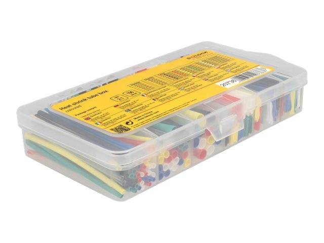 Delock - Wärmeschrumpfschlauch-Kit - Schwarz