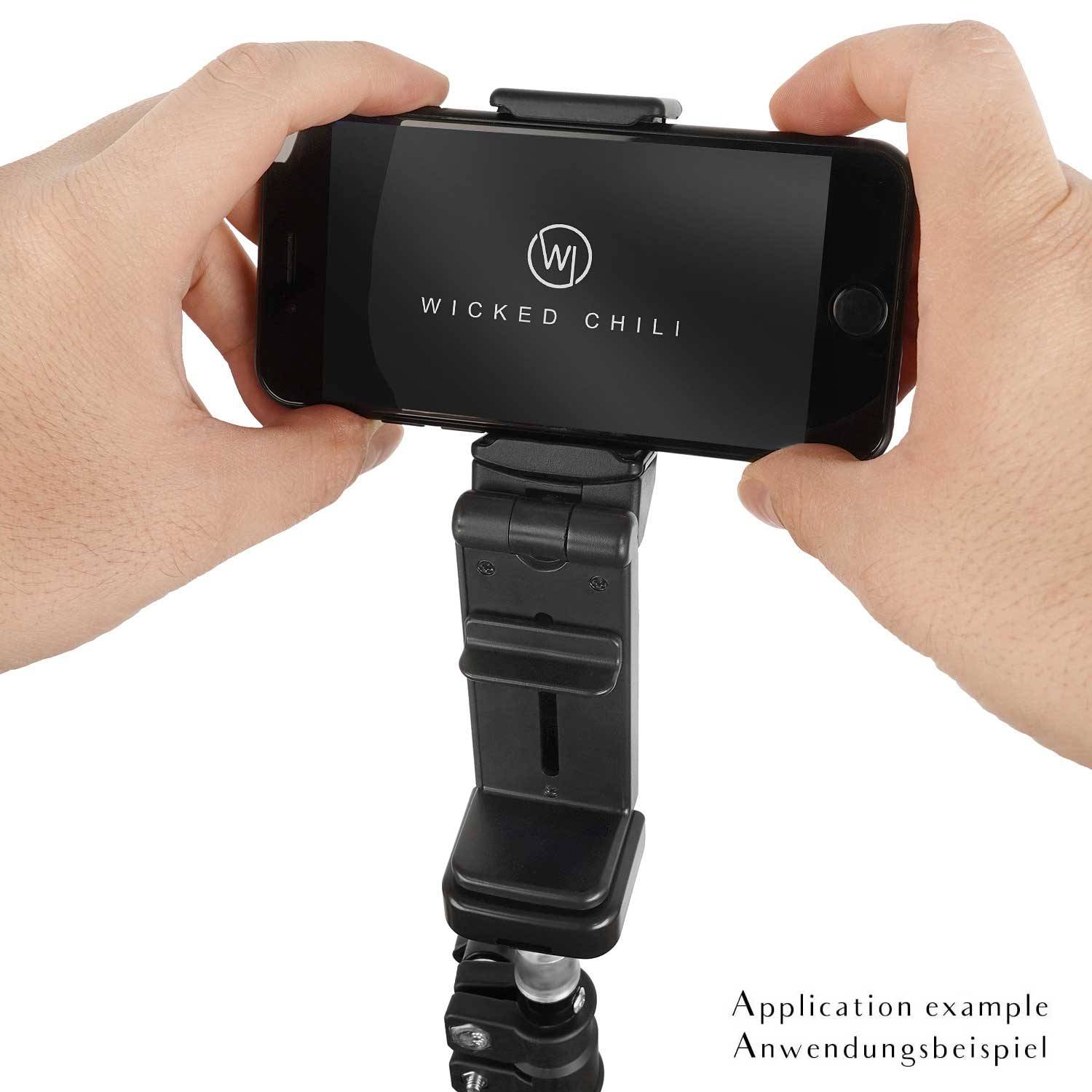 Wicked Chili 1/4 Zoll Gewinde Adapter für Smartphone Travel Mount, Handyhalterung-Adapter mit Gewindeloch für Halterung