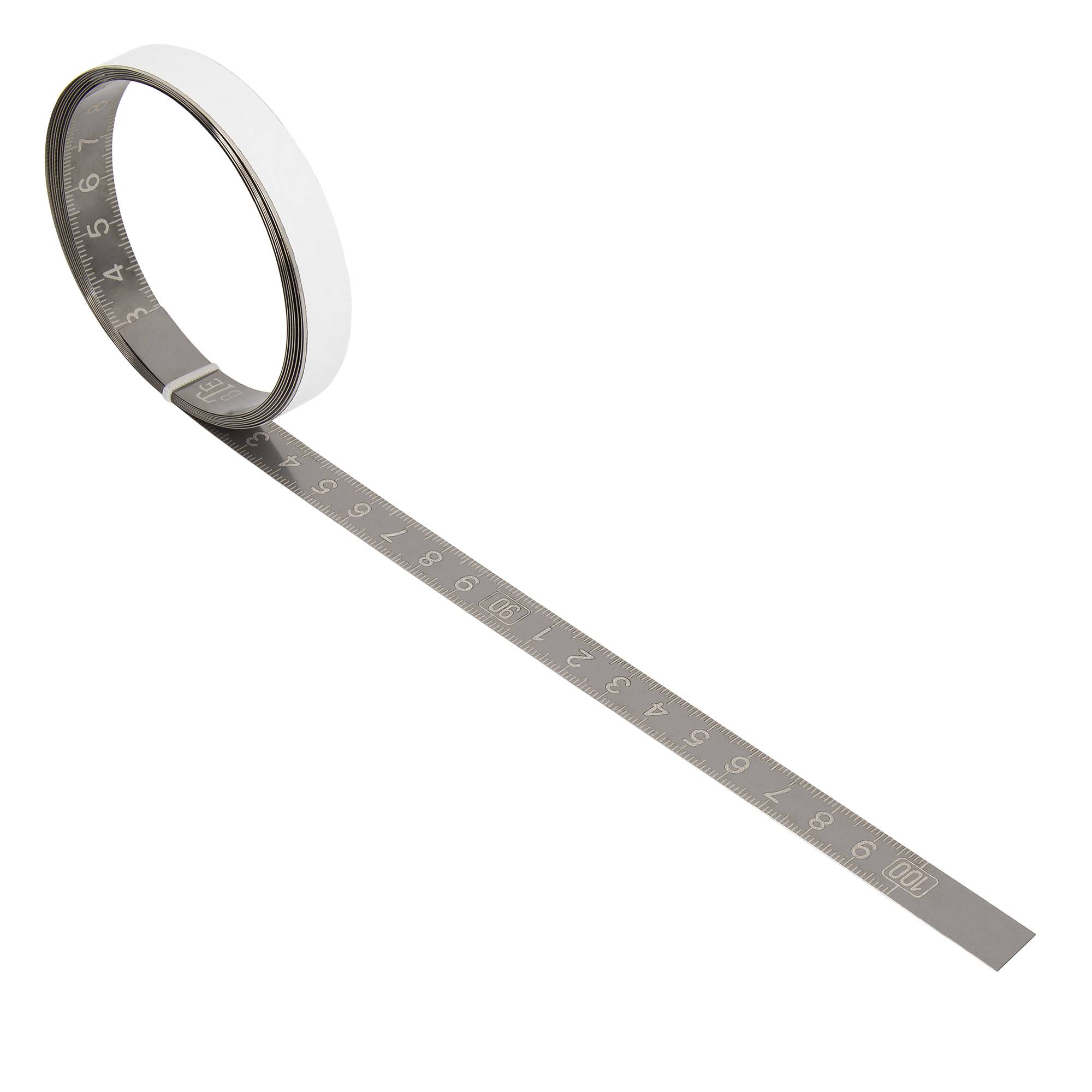 SCHMIDT systemprofile Maßband 1m-1m Mitte Skala Edelstahl Skalenbandmaß selbstklebend Bandmaß