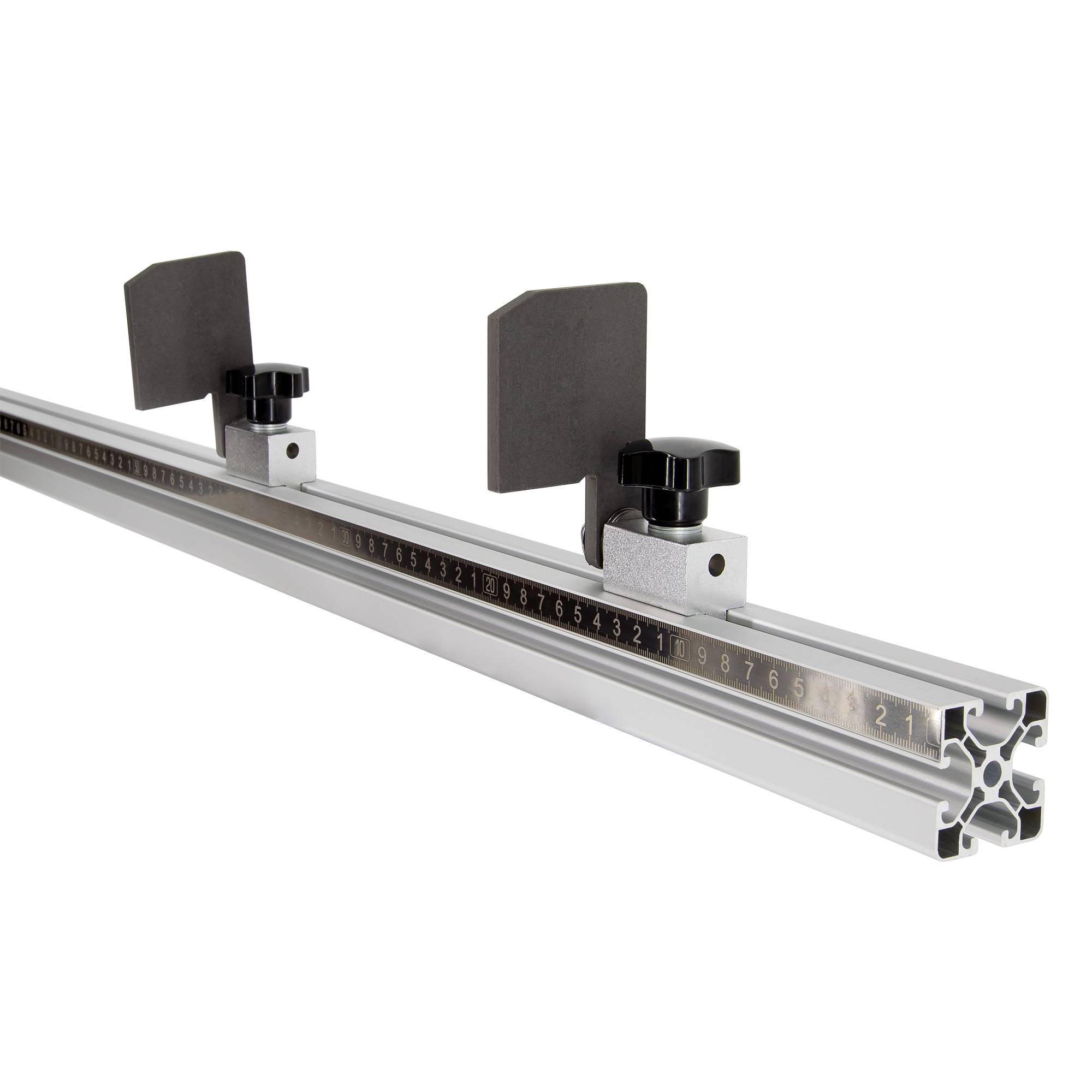 SCHMIDT systemprofile 10x Maßband 2m Rechts-Links Skala Edelstahl Skalenbandmaß selbstklebend Bandmaß
