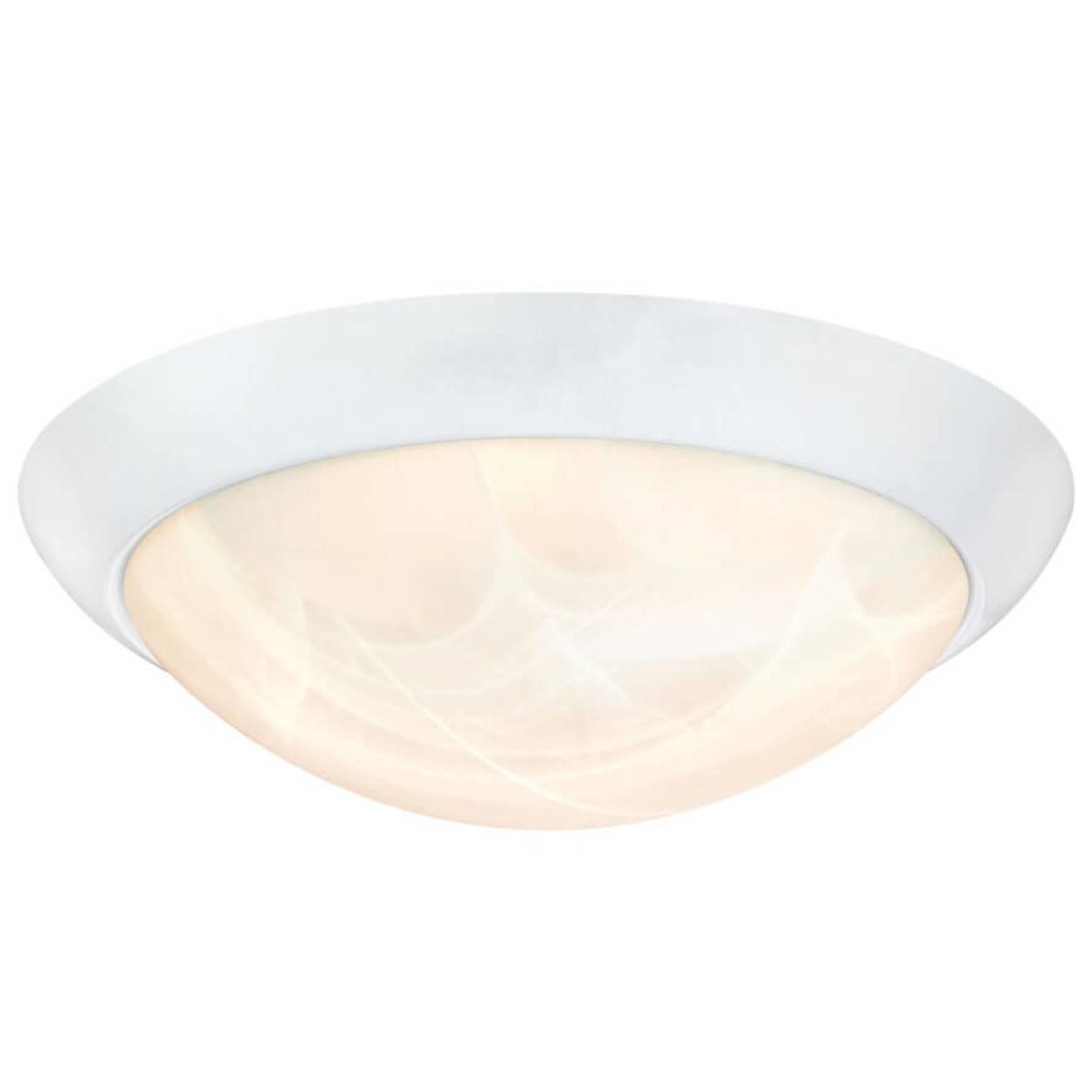 Dimmbare LED Deckenleuchte 28 cm Weiß satiniert