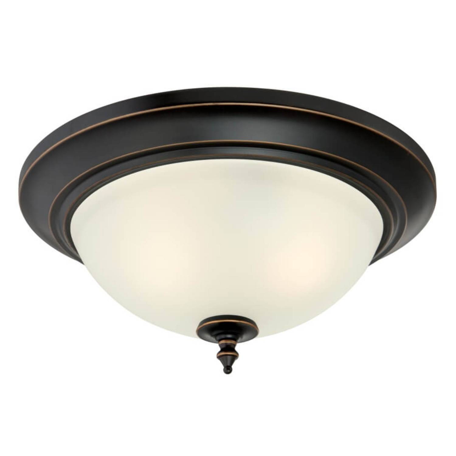 Deckenleuchte Harwell Bernstein Bronze & Mattglas