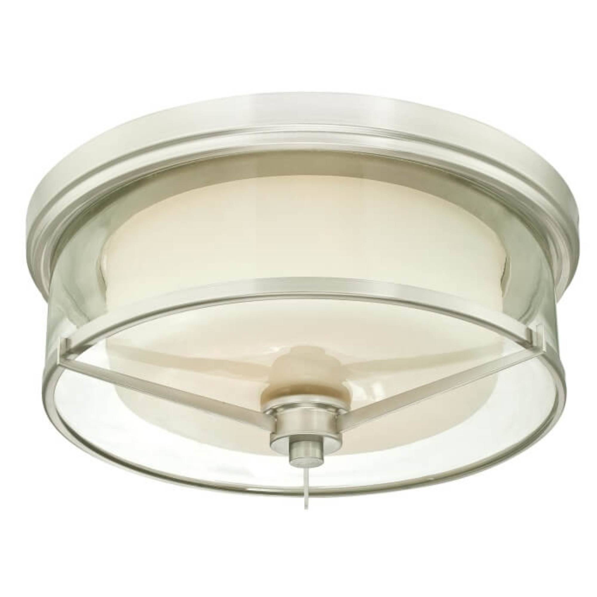 Deckenleuchte Glenford Nickel mit 2 Lampen