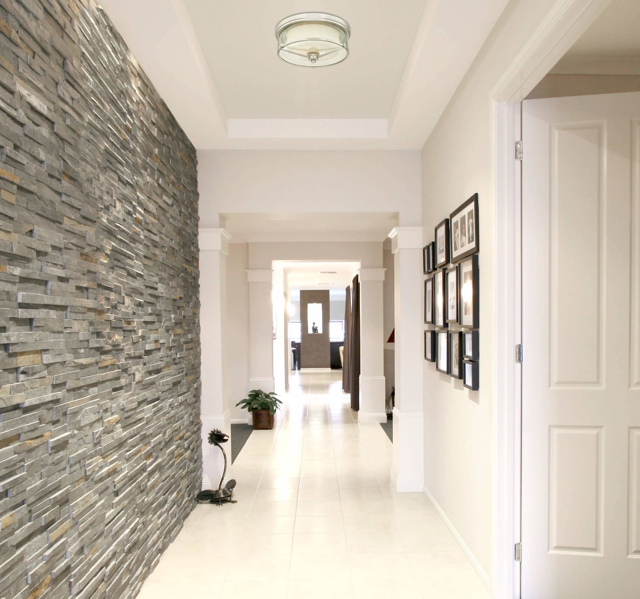 Deckenleuchte Glenford Nickel mit 2 Lampen