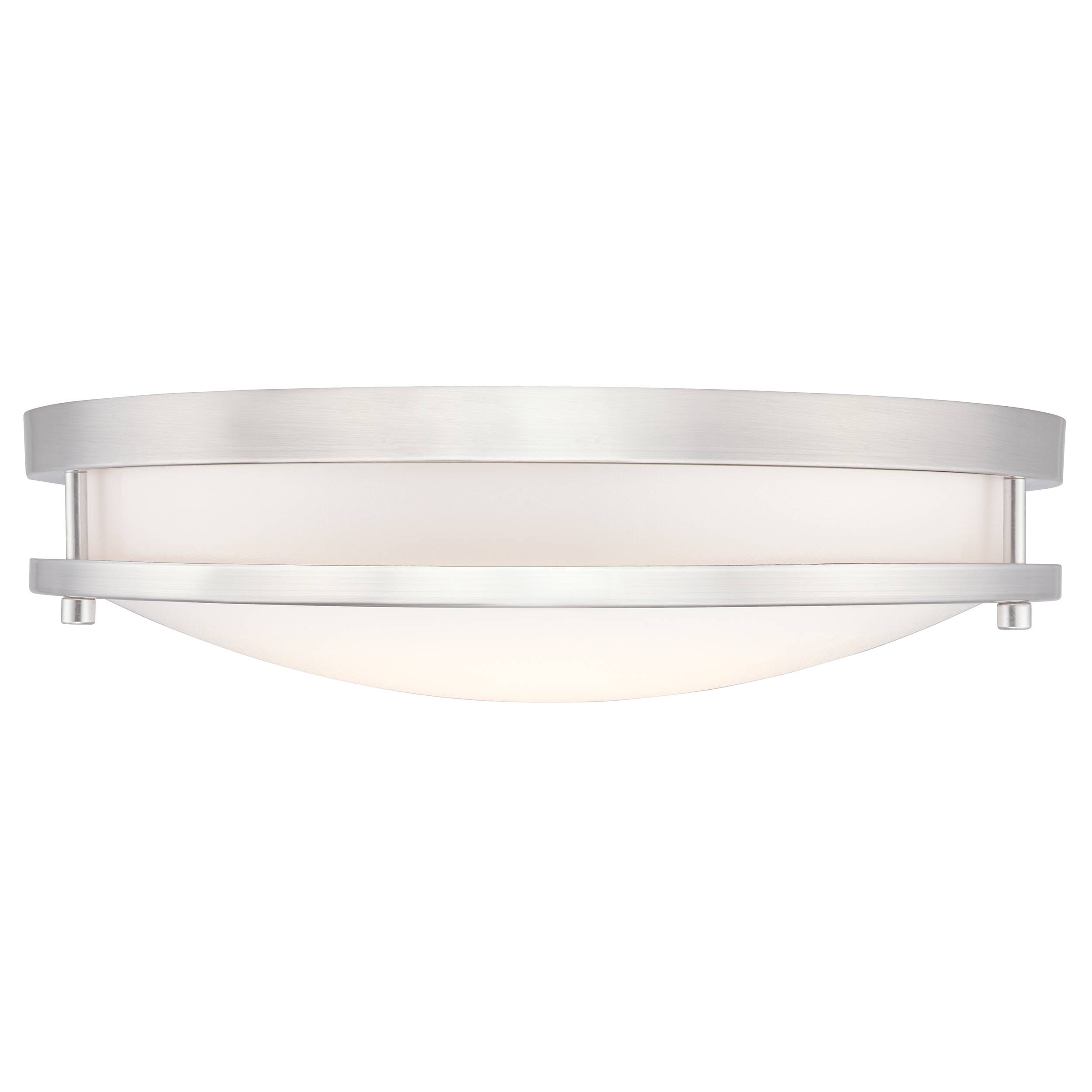 Dimmbare LED Deckenleuchte Lauderdale 40 cm Nickel