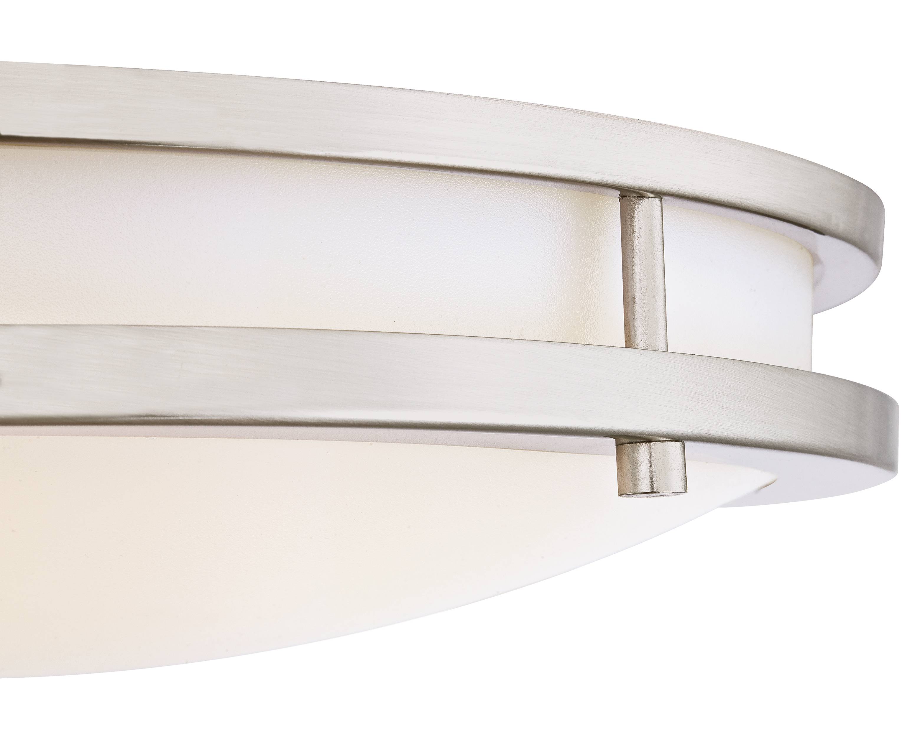 Dimmbare LED Deckenleuchte Lauderdale 40 cm Nickel
