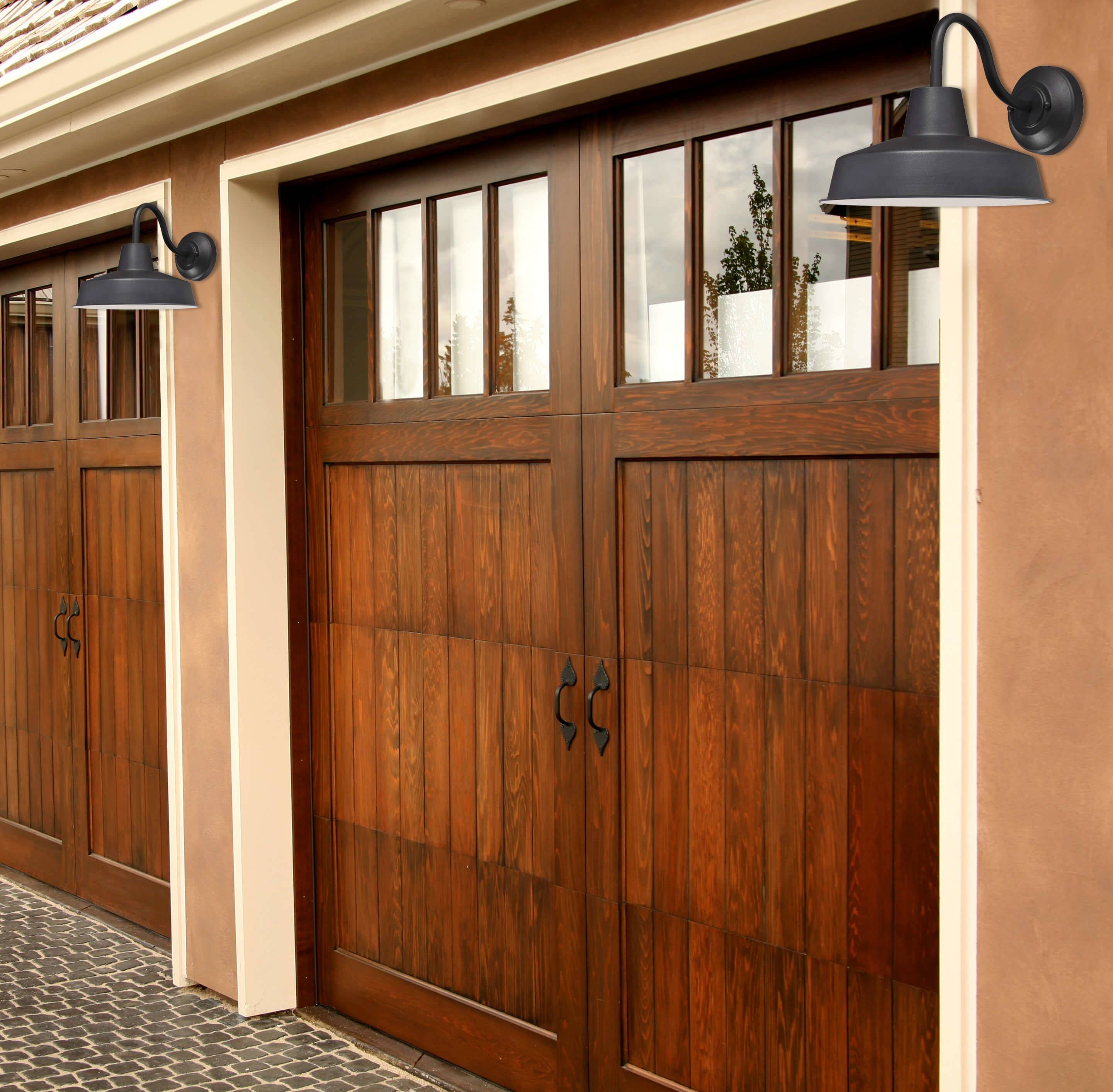 Dimmbare LED Außen Wandleuchte Academy Schwarz