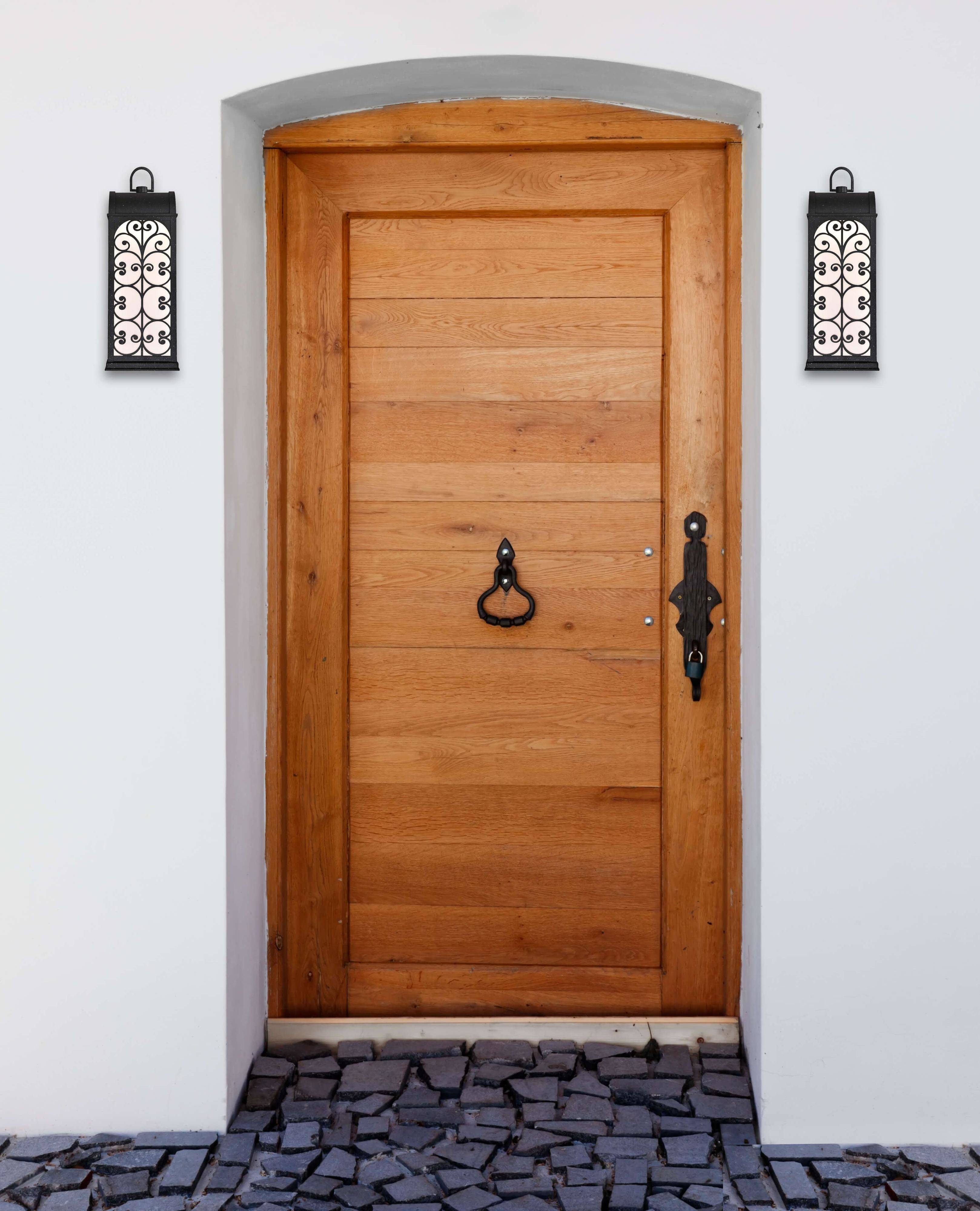 Dimmbare LED Außen Wandleuchte Rozzano Eisen