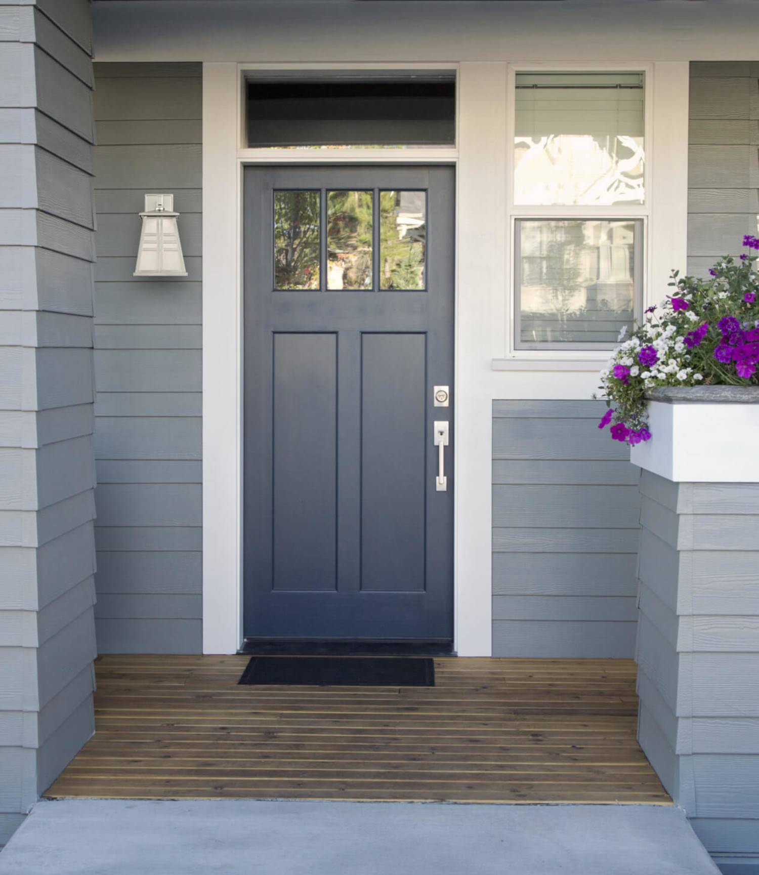 Dimmbare LED Außen Wandleuchte Cecilia Nickel