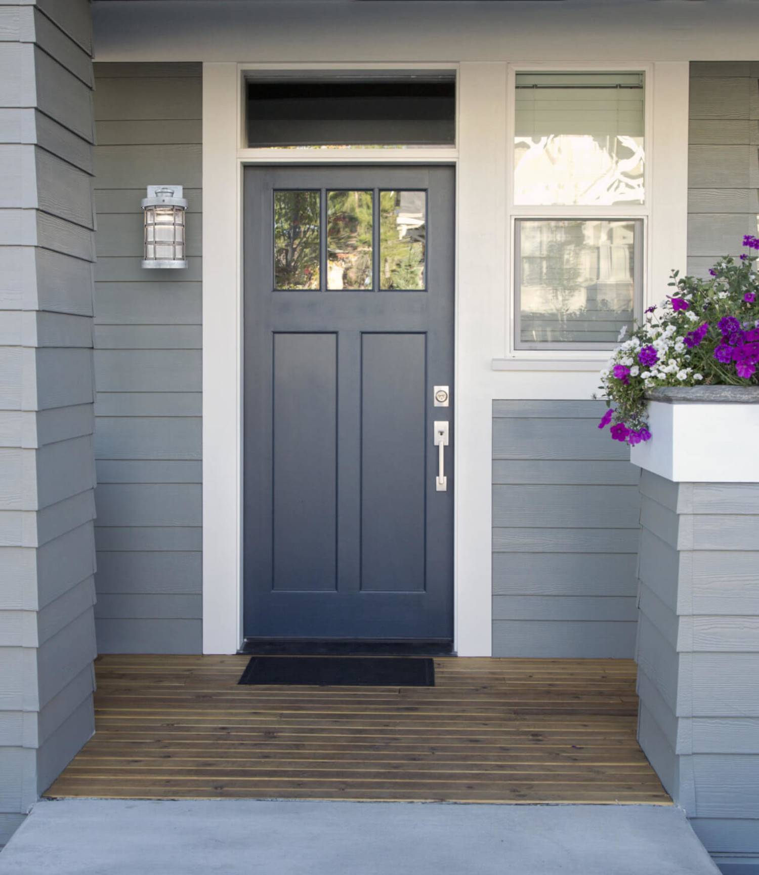 Dimmbare LED Außen Wandleuchte Barkley Stahl