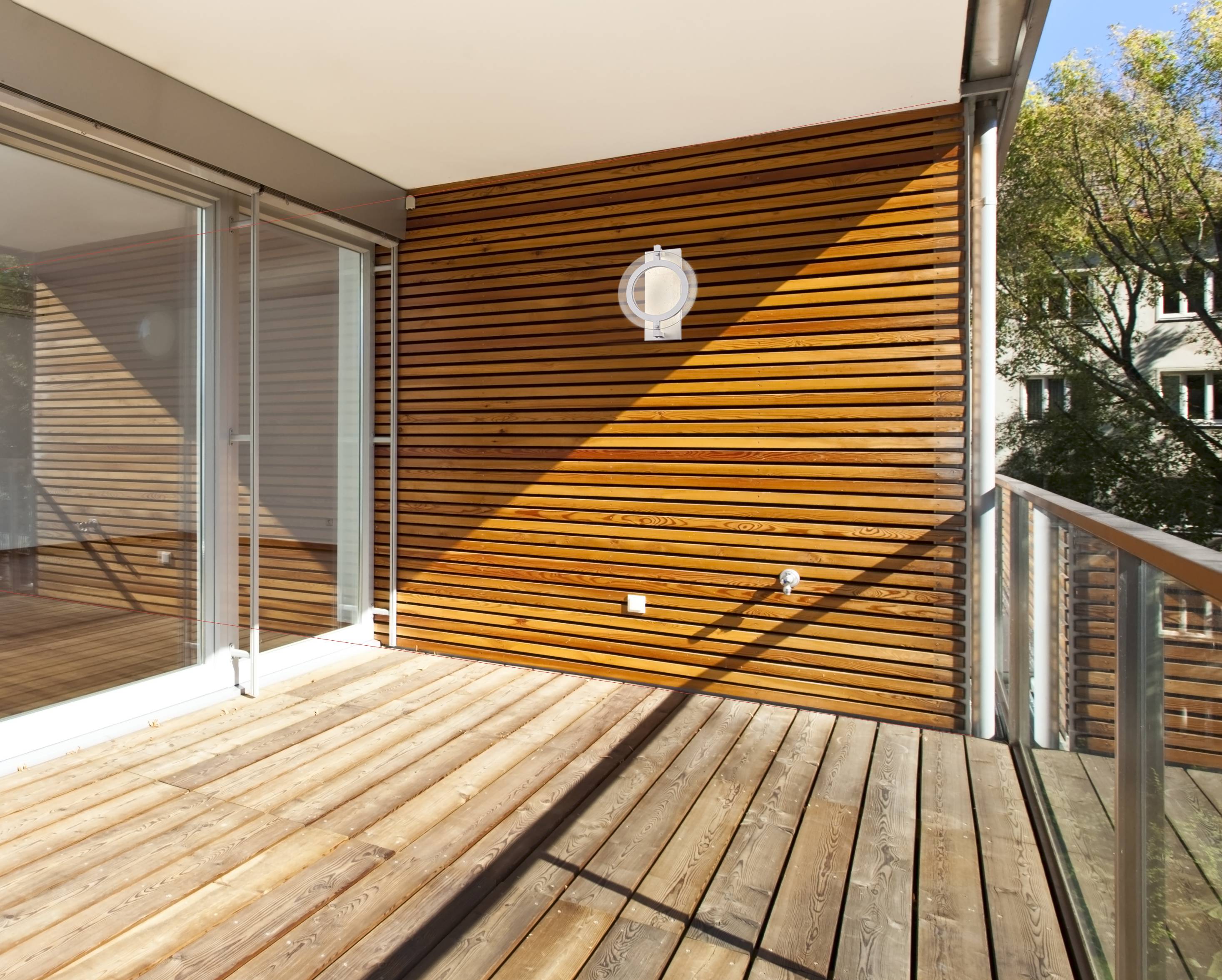 Außen LED Wandleuchte Maddox Weiß