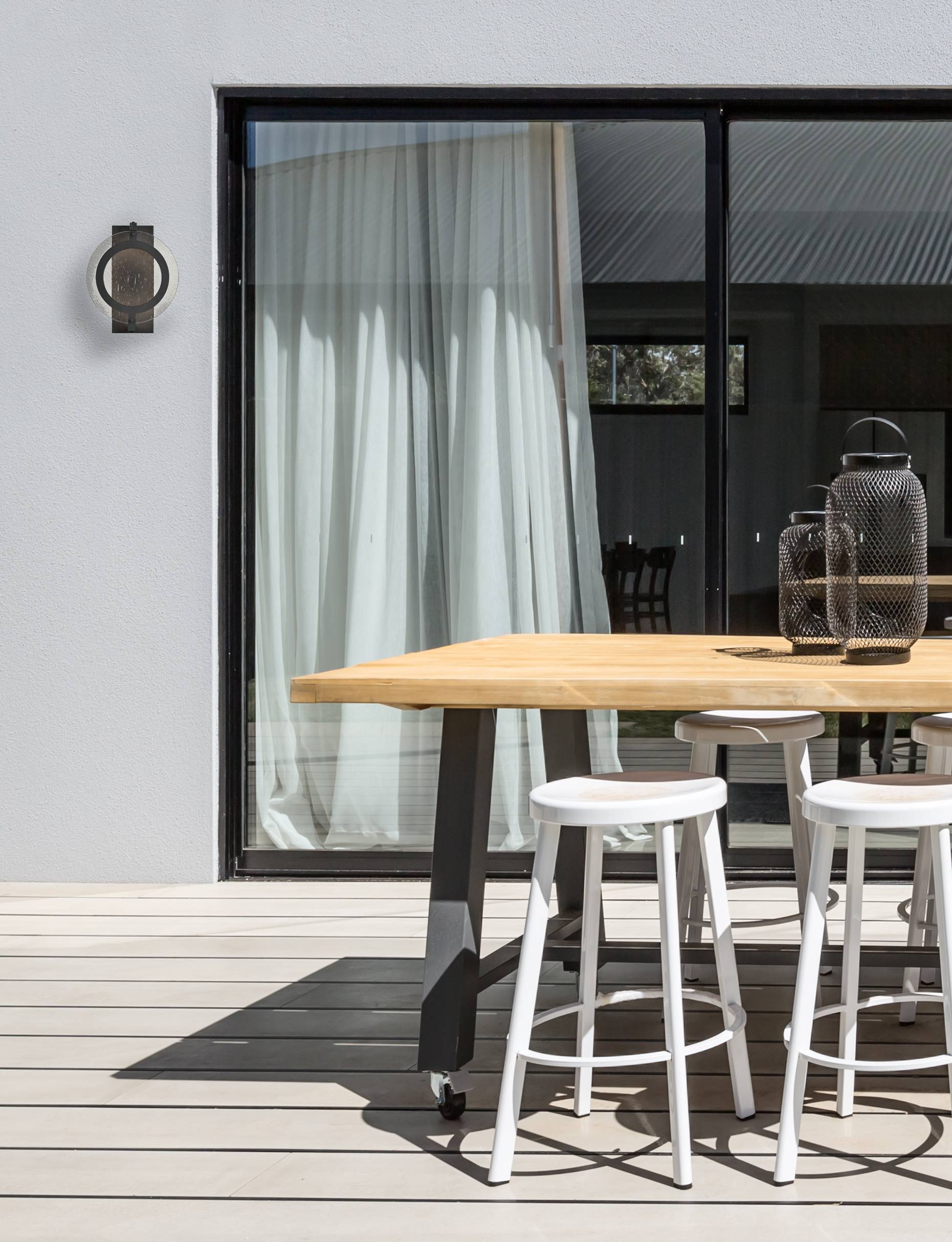 Außen LED Wandleuchte Maddox Schwarz