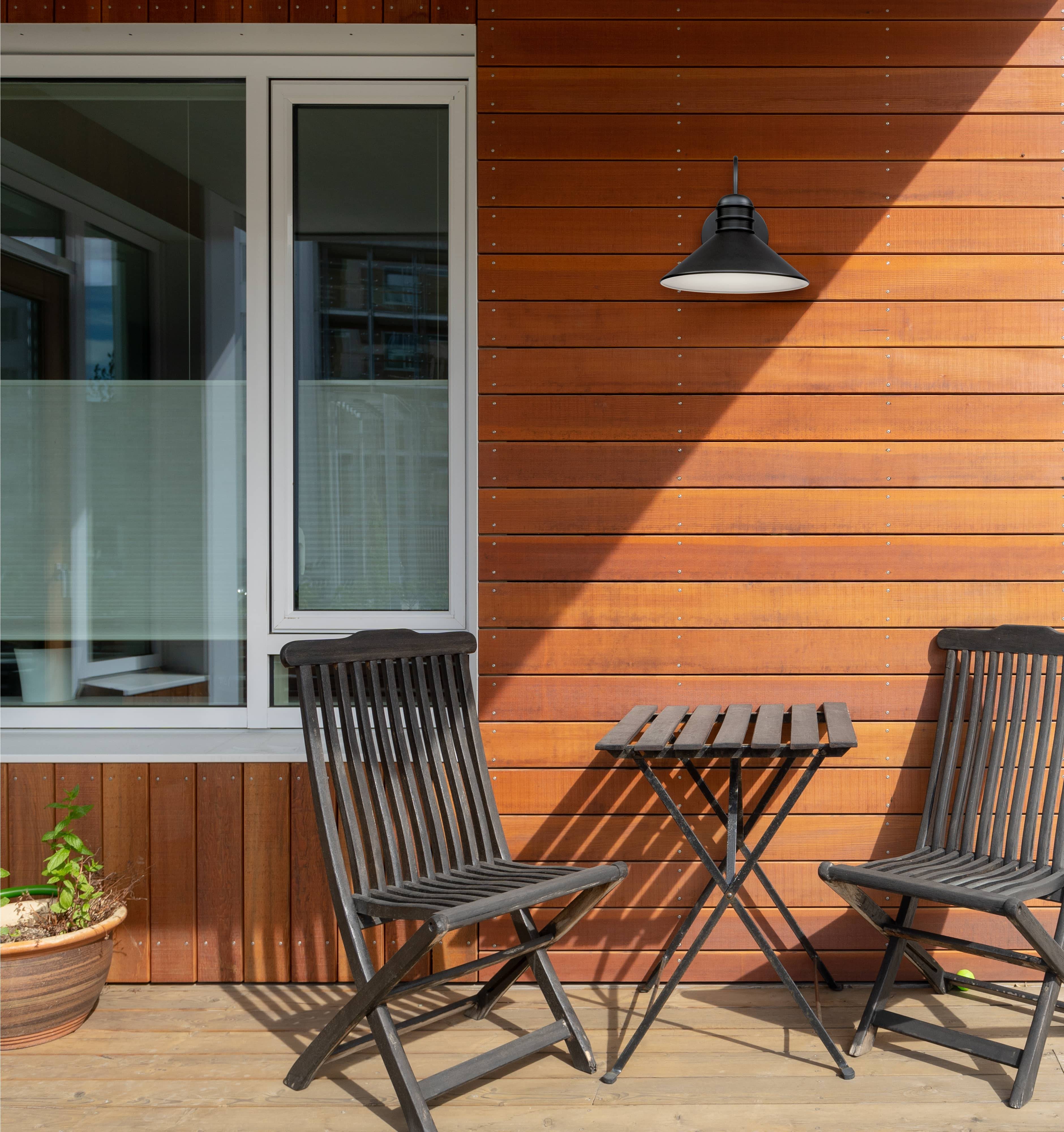 Außen LED Wandleuchte Walter Schwarz