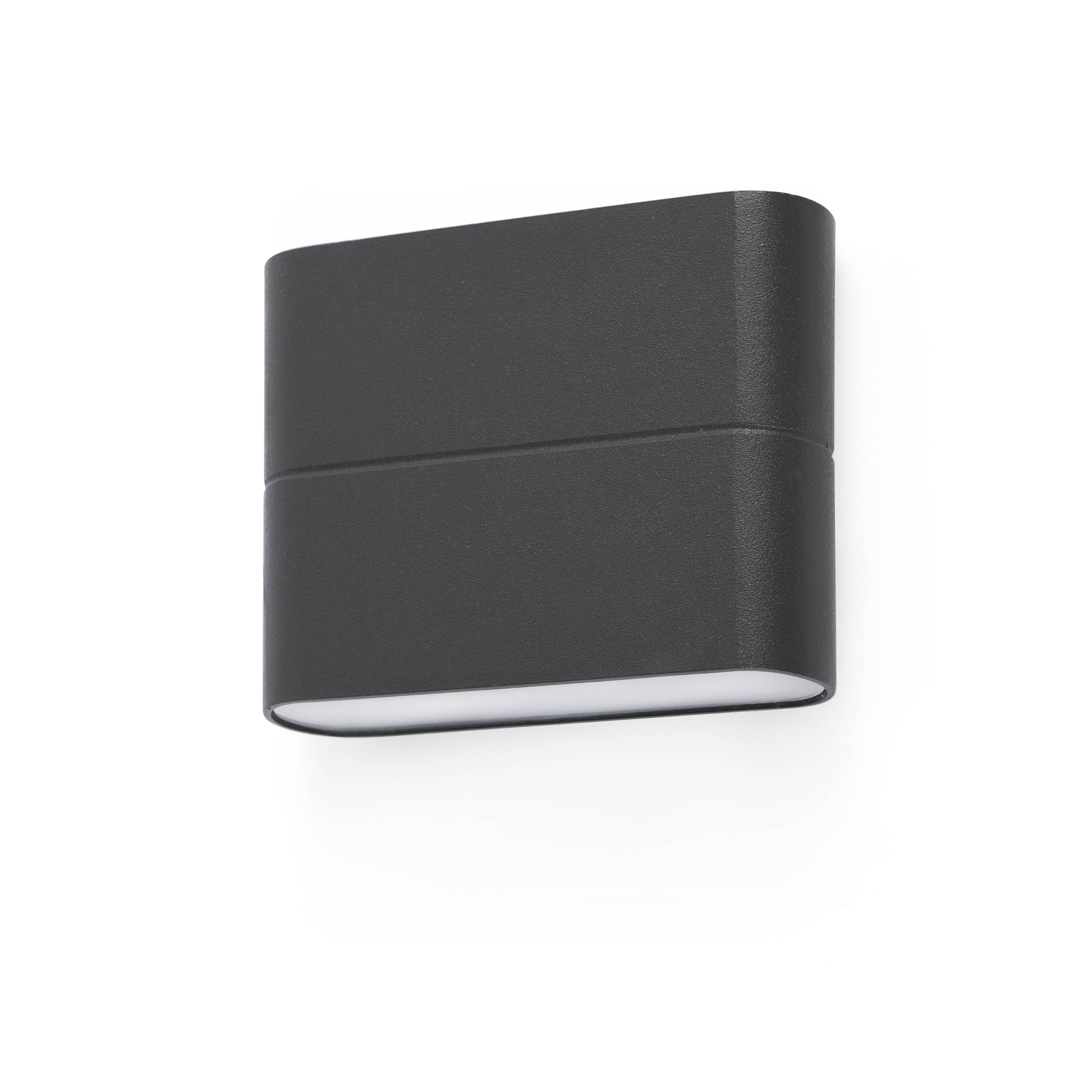 LED Außen Wandleuchte Aday Slim grau