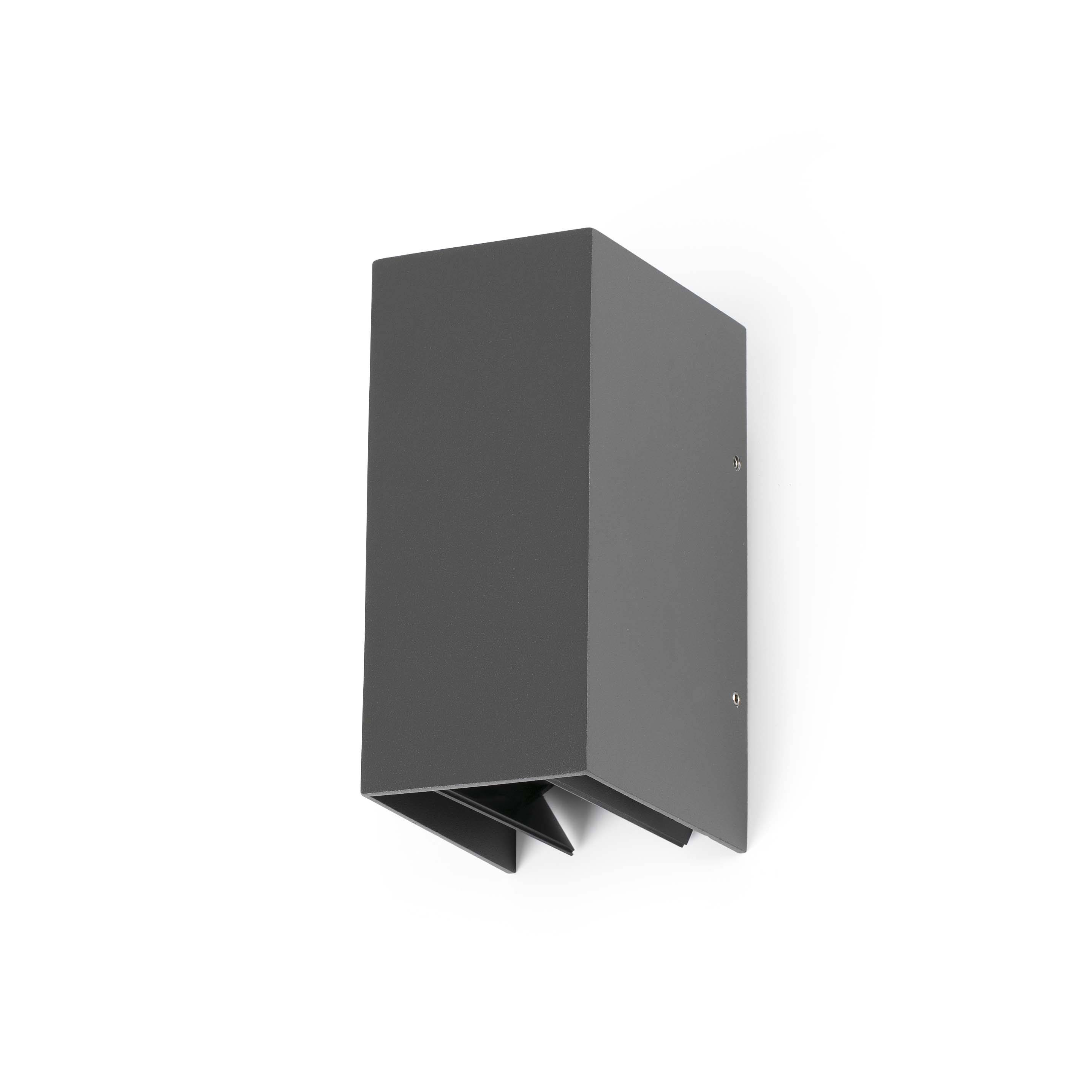 LED Außen Wandleuchte Blind Grau