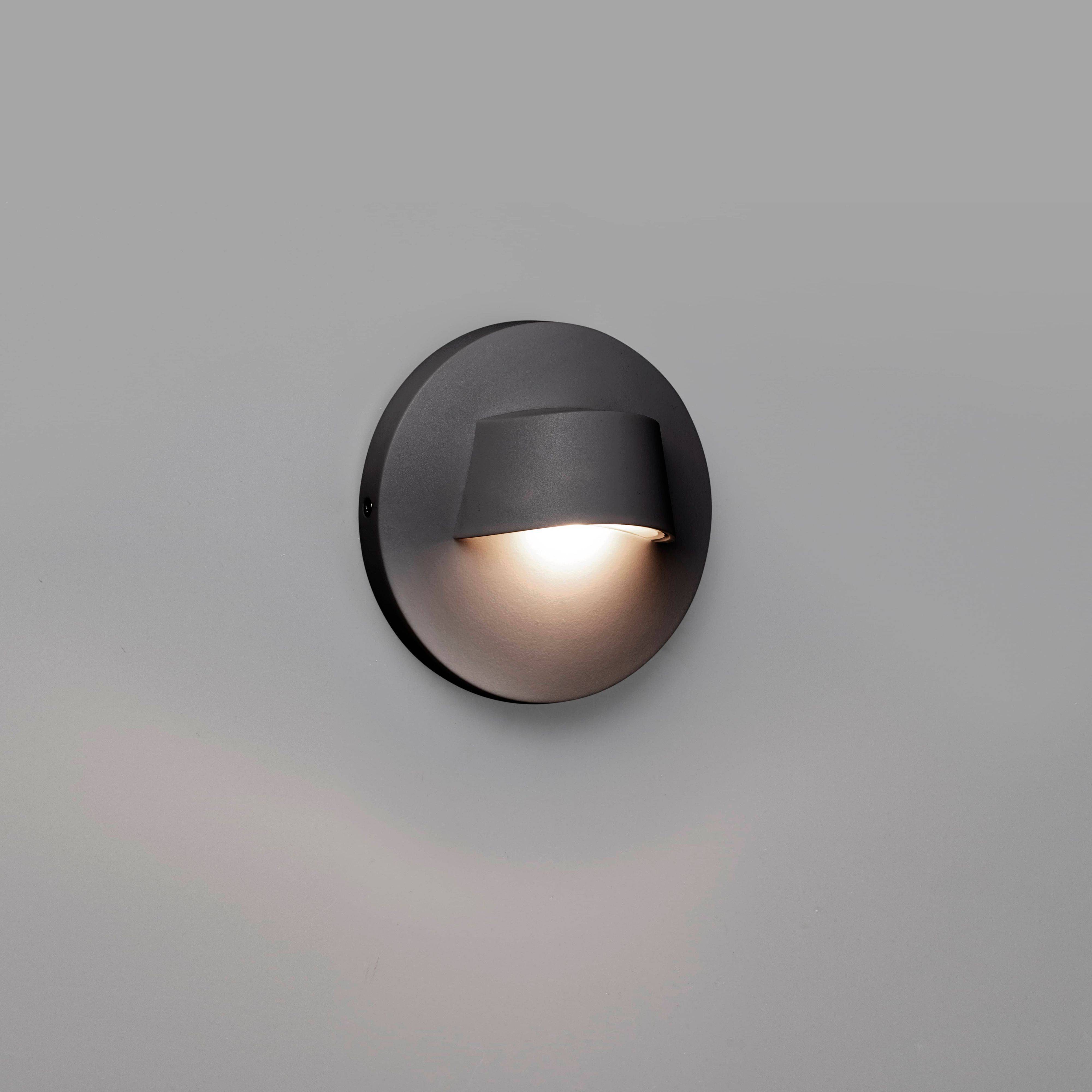 LED Außen Wandleuchte Brow Grau