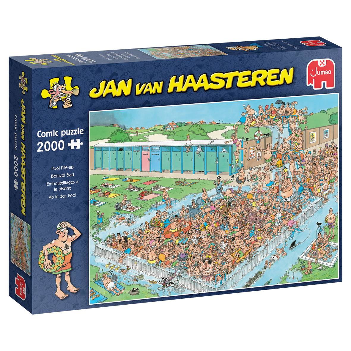 JUMBO 20040 Jan van Haasteren Ab in den Pool 2000 Teile Puzzle