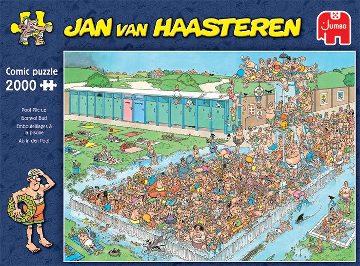 JUMBO 20040 Jan van Haasteren Ab in den Pool 2000 Teile Puzzle