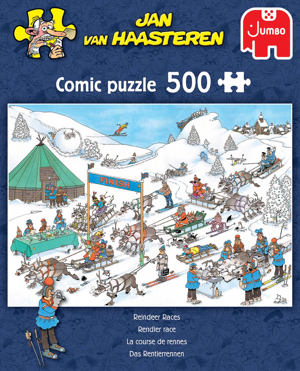 Jan van Haasteren Das Rentierrennen 500 Teile Puzzle