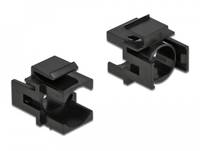 Delock Keystone cover - Gehäuse mit modularen Einsätzen - Schwarz (Packung mit 4)