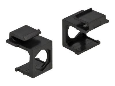 Delock Keystone cover - Gehäuse mit modularen Einsätzen - Schwarz (Packung mit 4)