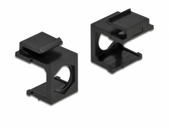 Delock Keystone cover - Gehäuse mit modularen Einsätzen - Schwarz (Packung mit 4)