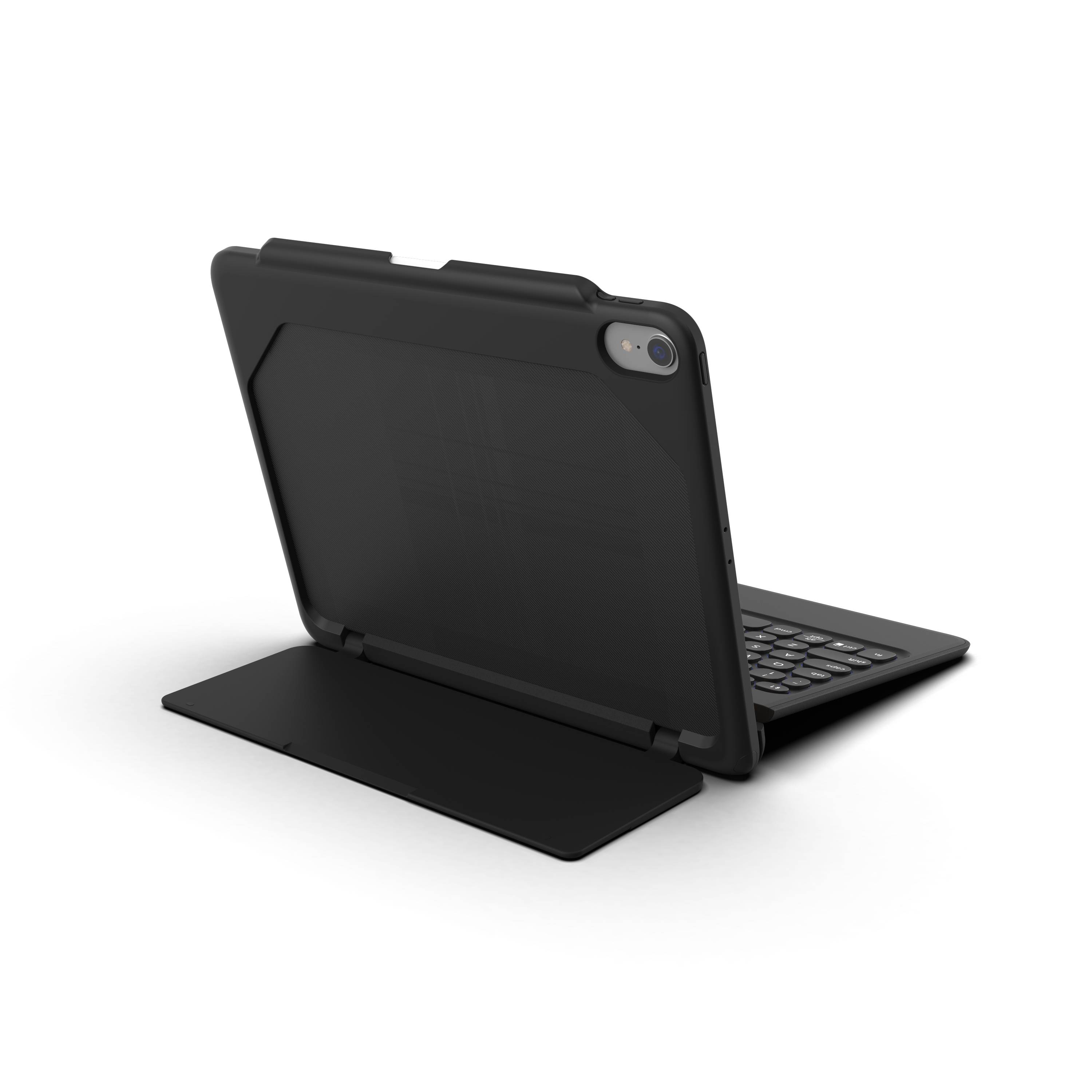 ZAGG Rugged Book Go, QWERTZ, Deutsch, Apple, iPad Pro, Schwarz, 27,9 cm (11 Zoll)