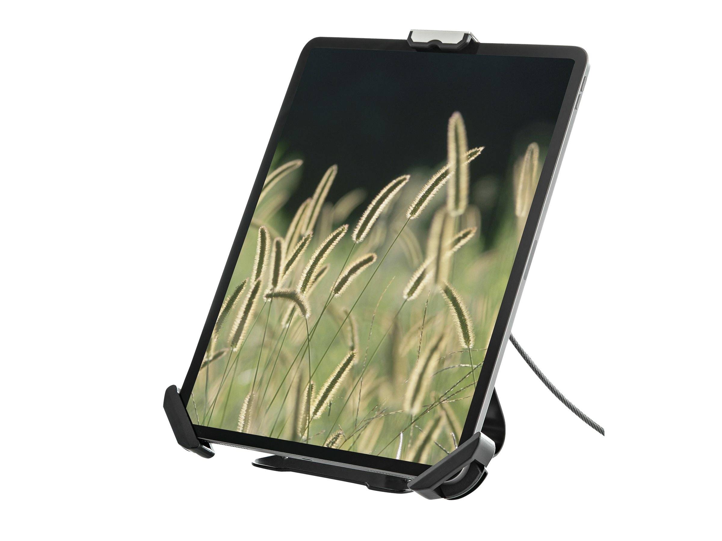 StarTech.com Sichere Tablet-Halterung mit K-Slot-Kabelschloss - iPad Ständer für 7,9 -13 Zoll Tablets mit Diebstahlsicherung- Universell verstellbar