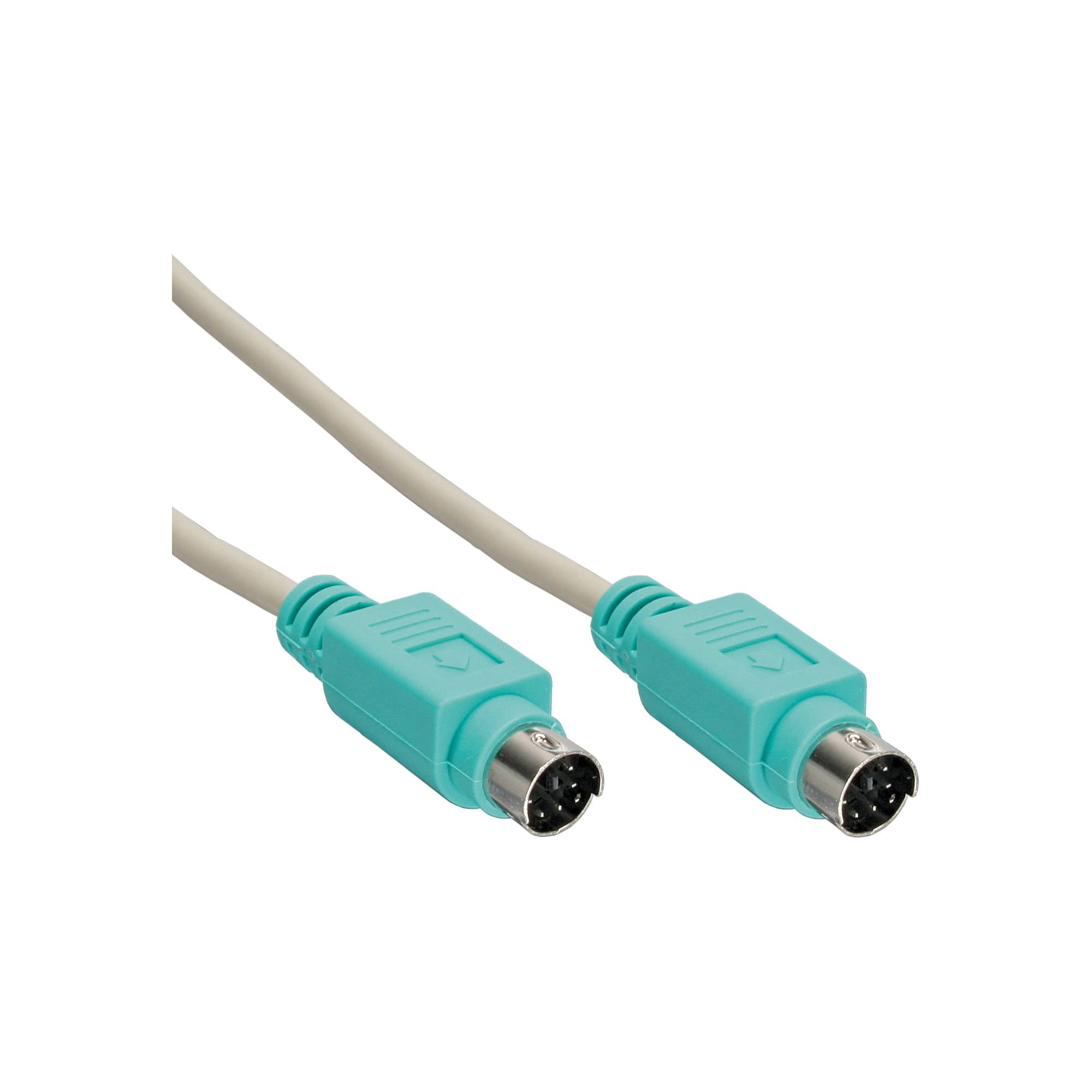 INLINE - PS/2 Kabel - Stecker / Stecker - PC 99 - Farbe Grün - 2m
