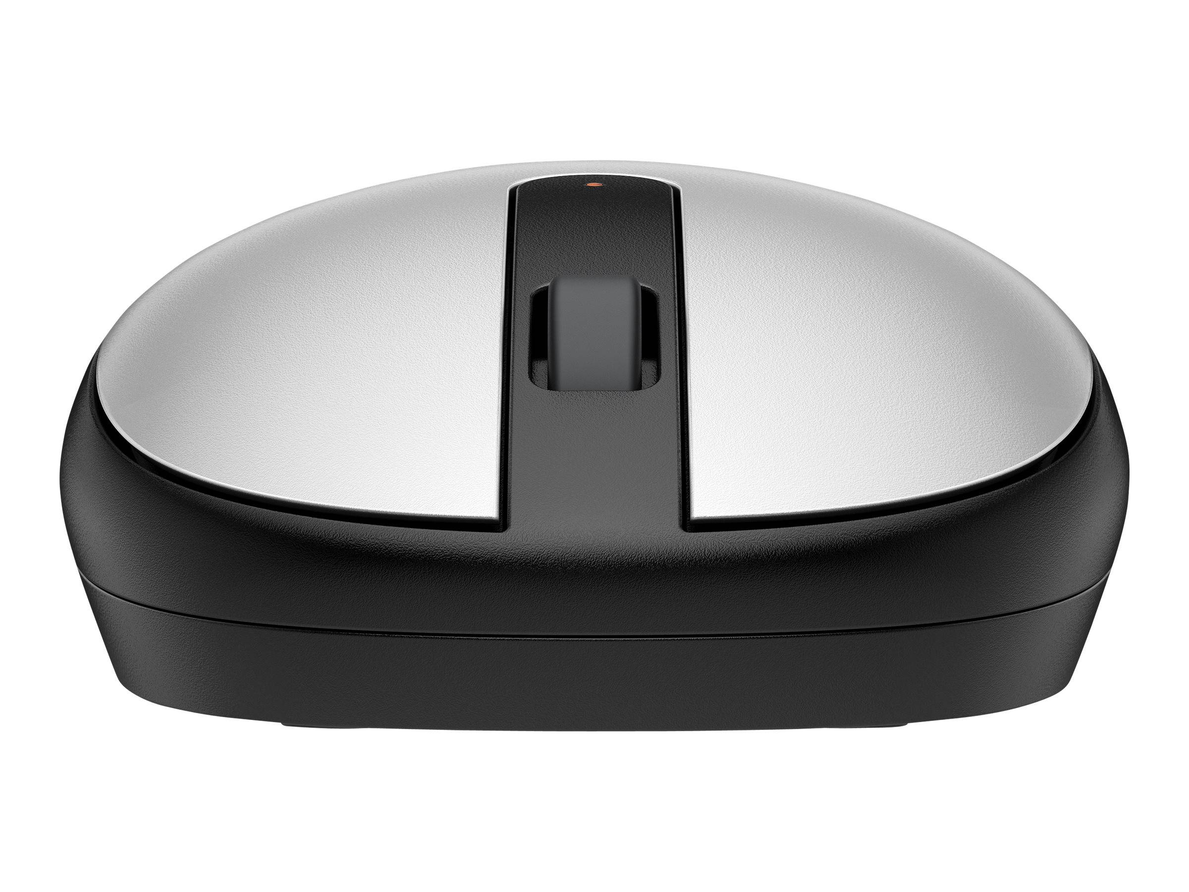 HP 240 - Maus - rechts- und linkshändig - optisch - 3 Tasten - kabellos - Bluetooth 5.1 - kabelloser Empfänger (USB)