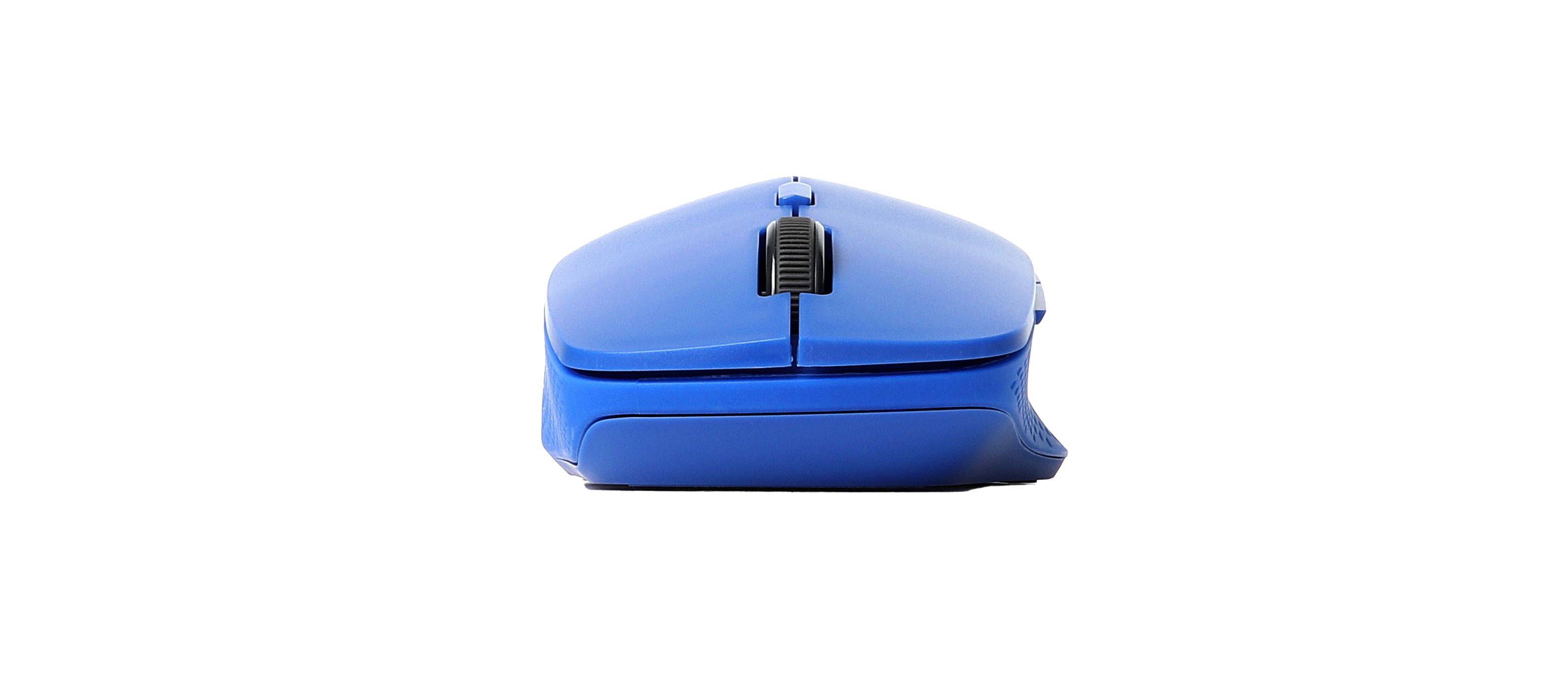 Rapoo M300 Silent, Beidhändig, Optisch, RF Wireless + Bluetooth, 1600 DPI, Blau