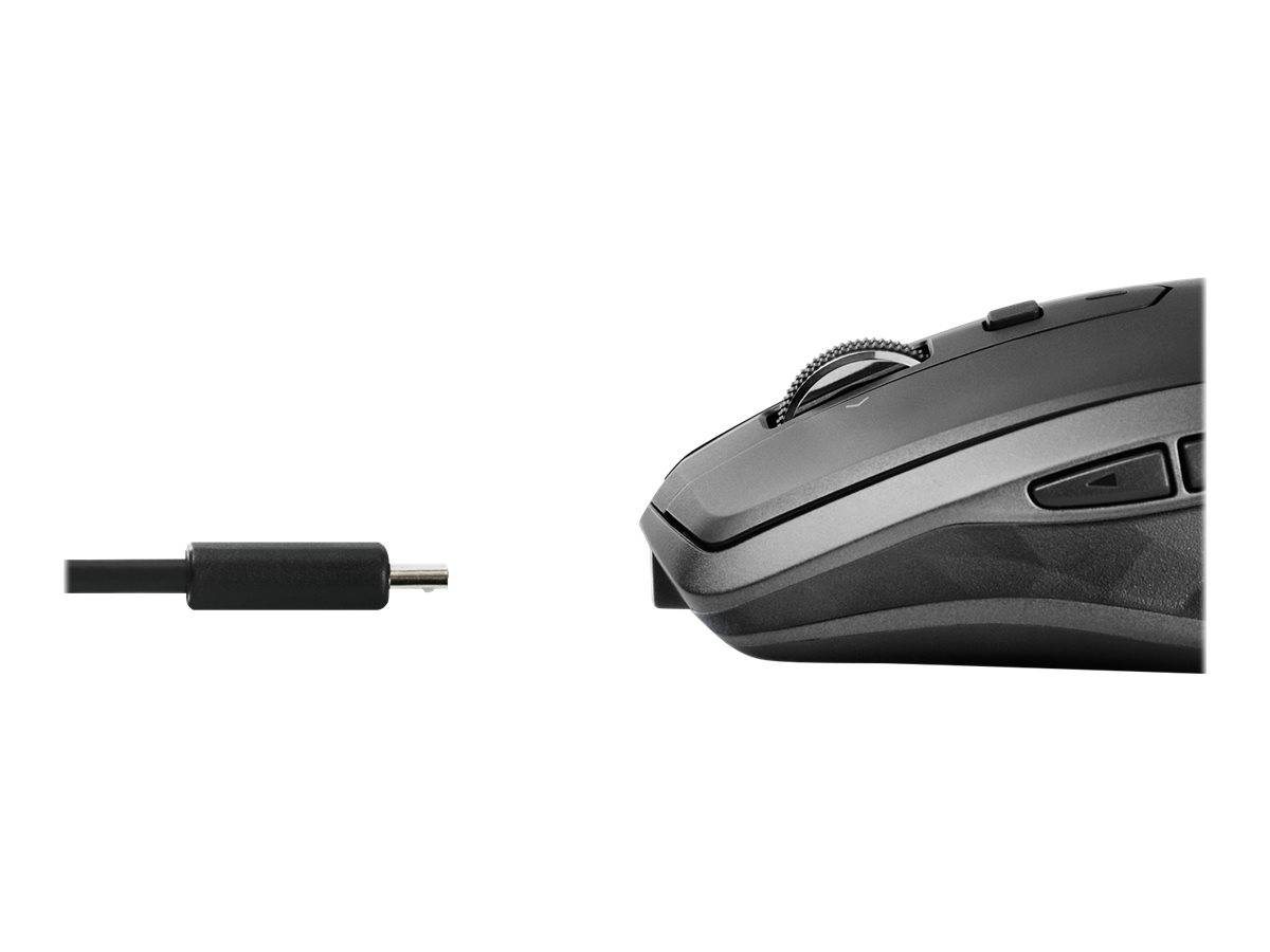 Logitech MX Anywhere 2S - Maus - Laser - 7 Tasten - kabellos - 2.4 GHz - kabelloser Empfänger (USB)