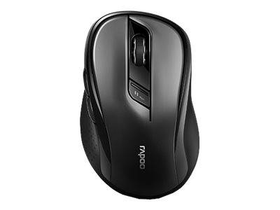 Rapoo M500 - Maus - Für Rechtshänder - optisch - 7 Tasten - kabellos - 2.4 GHz, Bluetooth 4.0, Bluetooth 3.0 - kabellose