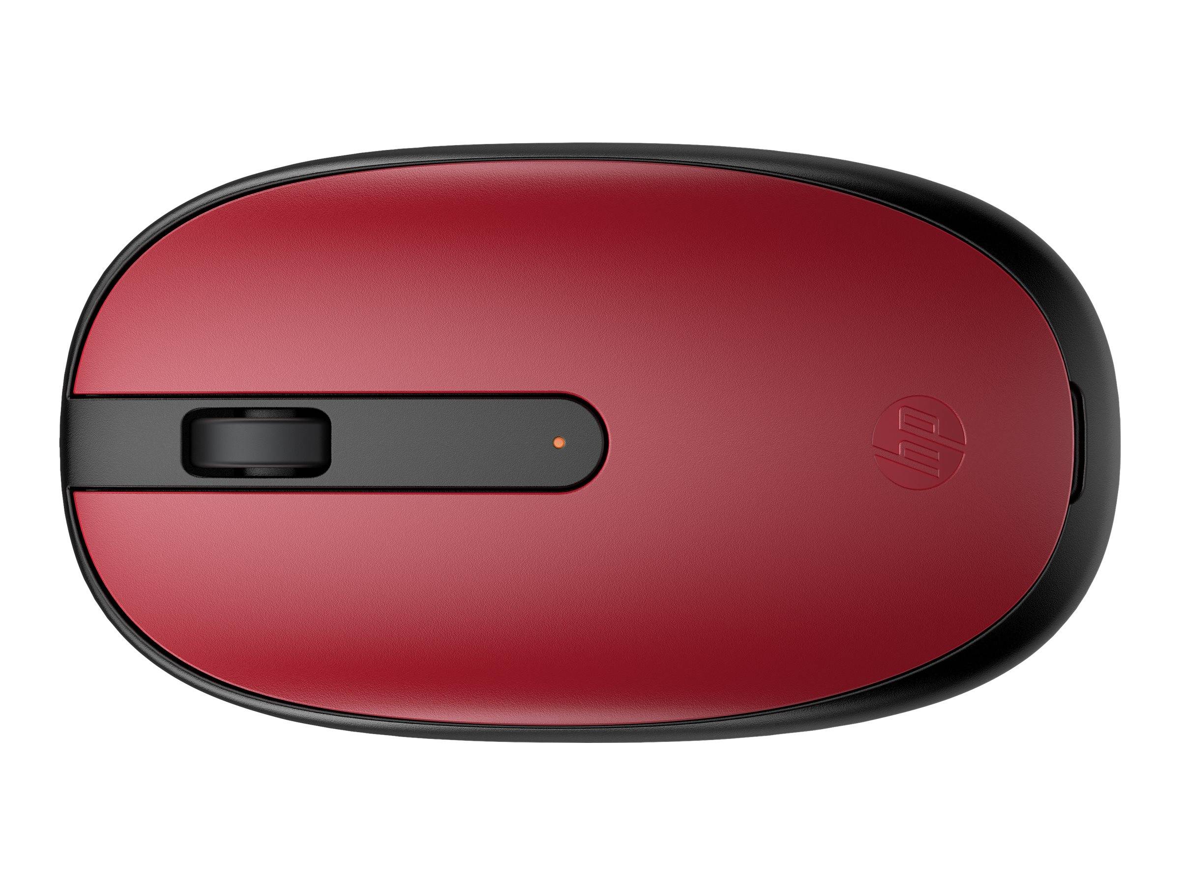 HP 240 - Maus - rechts- und linkshändig - optisch - 3 Tasten - kabellos - Bluetooth 5.1 - kabelloser Empfänger (USB)