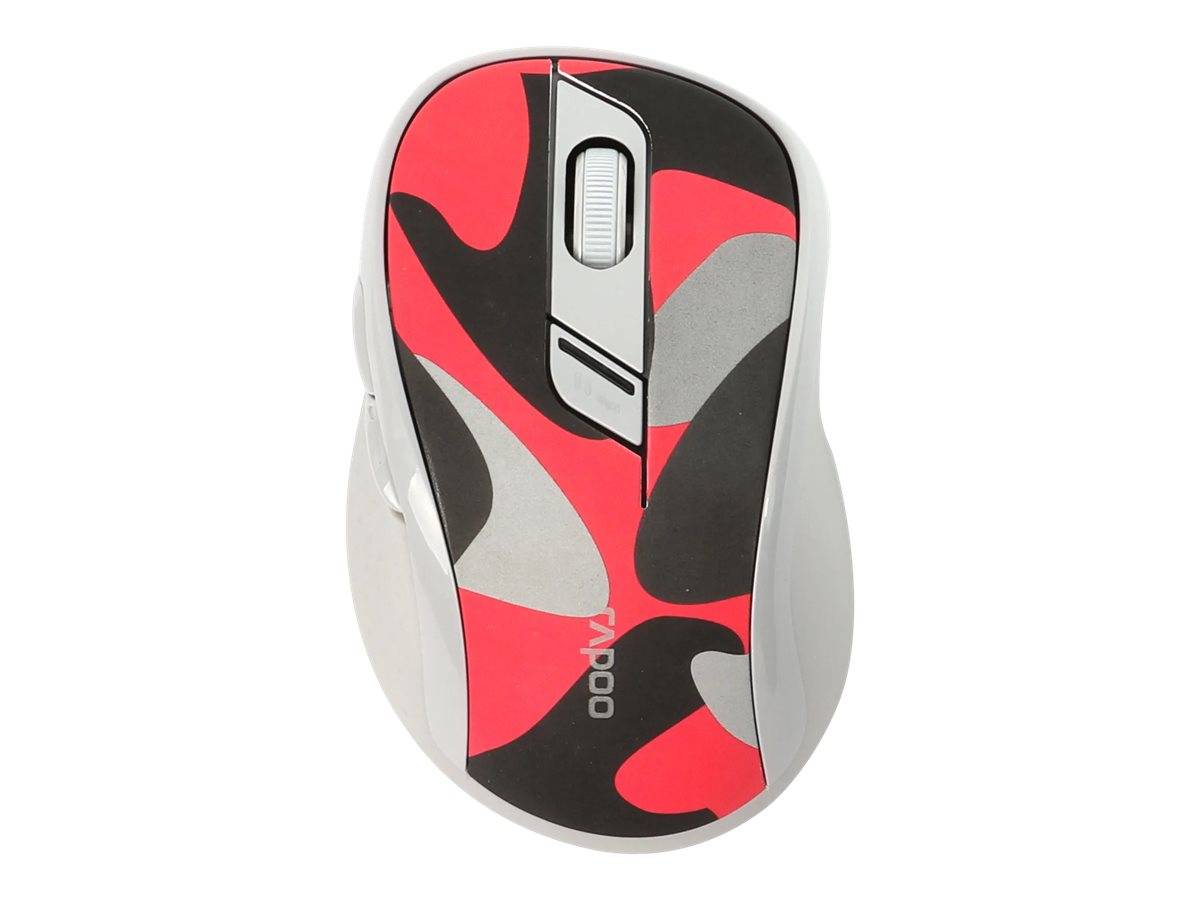 Rapoo M500 Silent - Maus - optisch - 6 Tasten - kabellos - 2.4 GHz, Bluetooth 4.0, Bluetooth 3.0 - kabelloser Empfänger