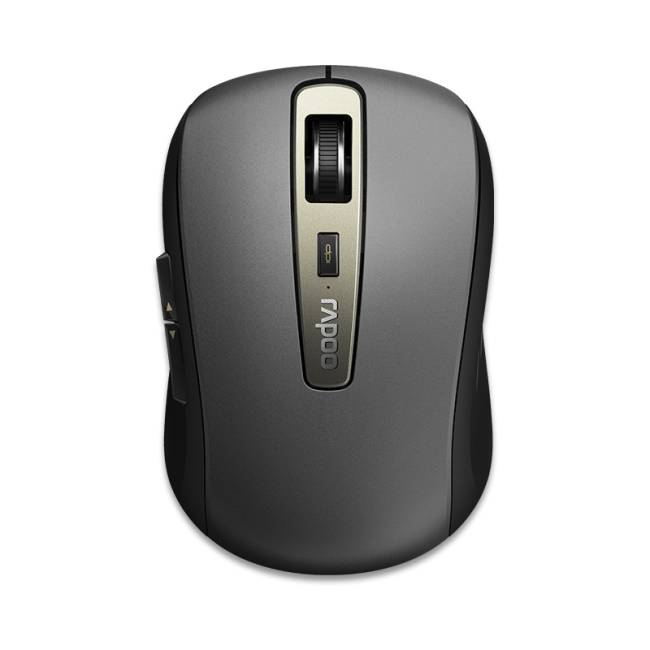 Rapoo MT350 - Maus - optisch - 6 Tasten - kabellos - 2.4 GHz, Bluetooth 4.0, Bluetooth 3.0 - kabelloser Empfänger (USB)