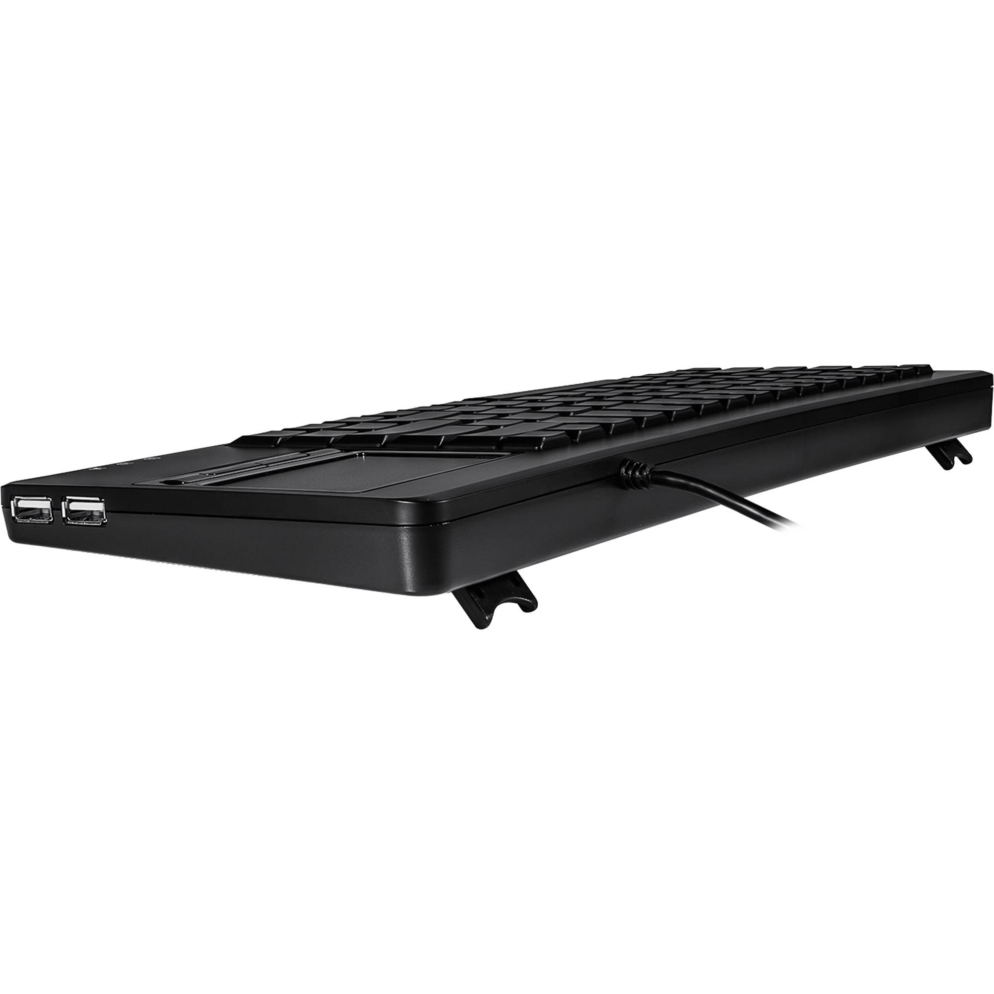 Perixx PERIBOARD-515H PLUS - Tastatur - mit Touchpad, Maustaste