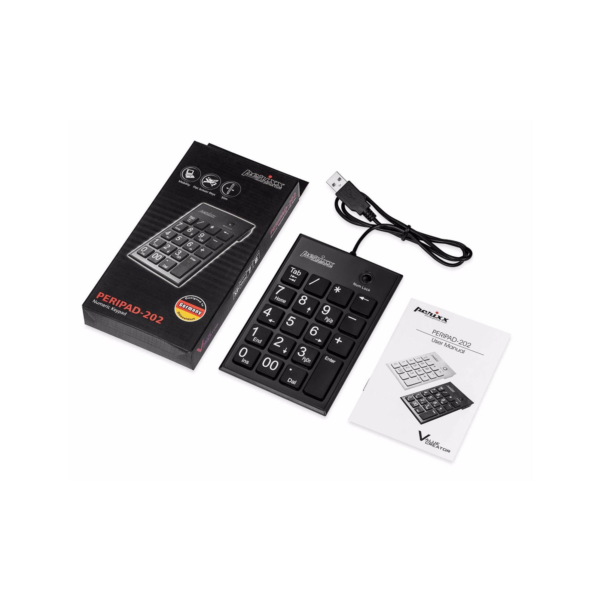 Perixx PERIPAD-202U - Tastenfeld - USB