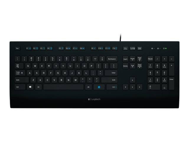 Logitech Corded K280e - Tastatur - USB - Französisch
